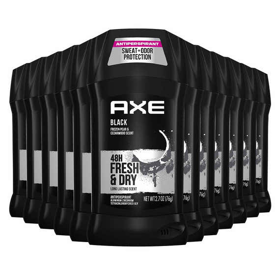 Axe Black Invisible Solid Antiperspirant & Deodorant Stick  2.7 oz - 12 Pack | Axe - Health & Beauty - Wholesale