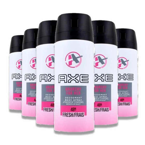 Axe - Deodorant Anarchy For Her, Body Spray - 5 Oz - 6 Pack | Axe - Deodorant Wholesale
