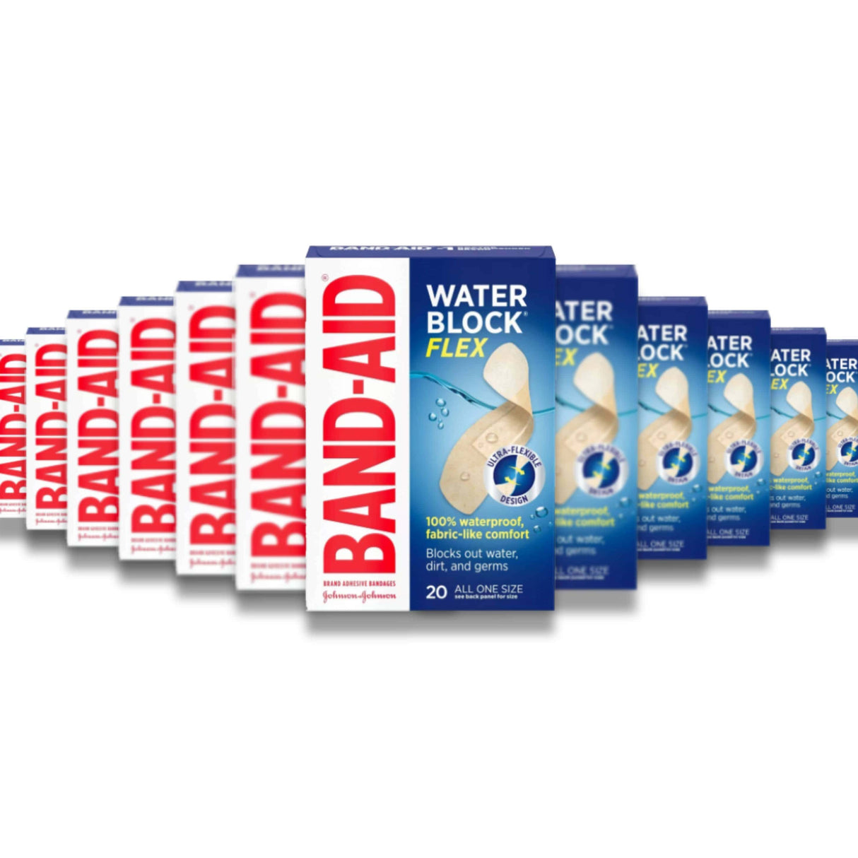 Band-Aid - Water Block Adhesive Bandages - 20 Ct - 720 Pack