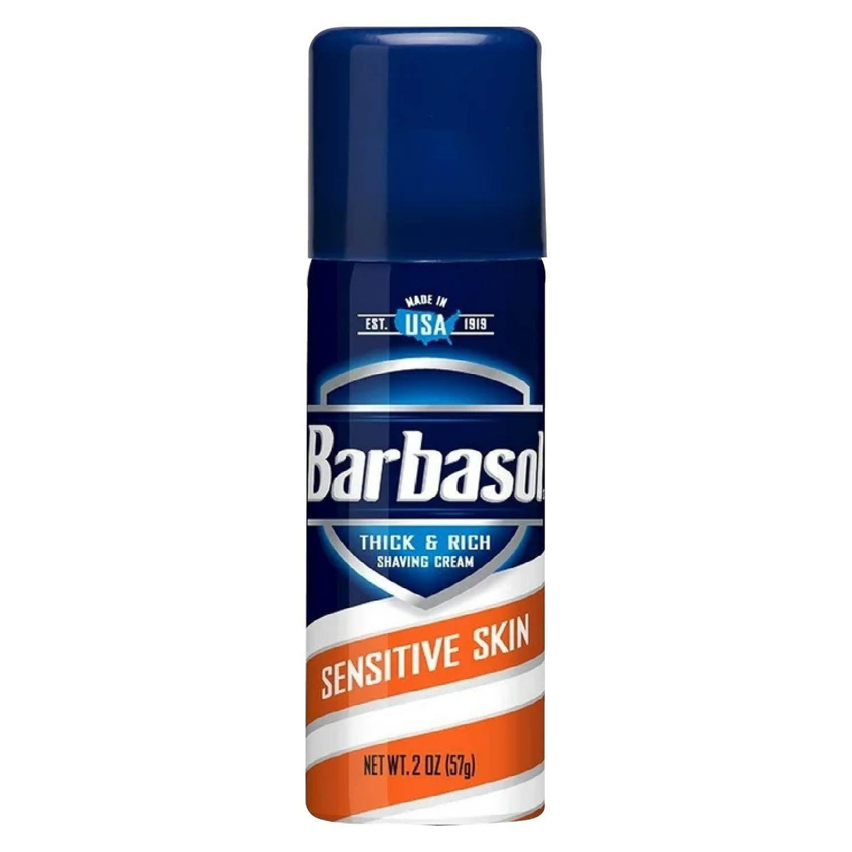Barbasol Thick & Rich Shaving Cream Sensitive Skin 2 oz ea - 24 Pack