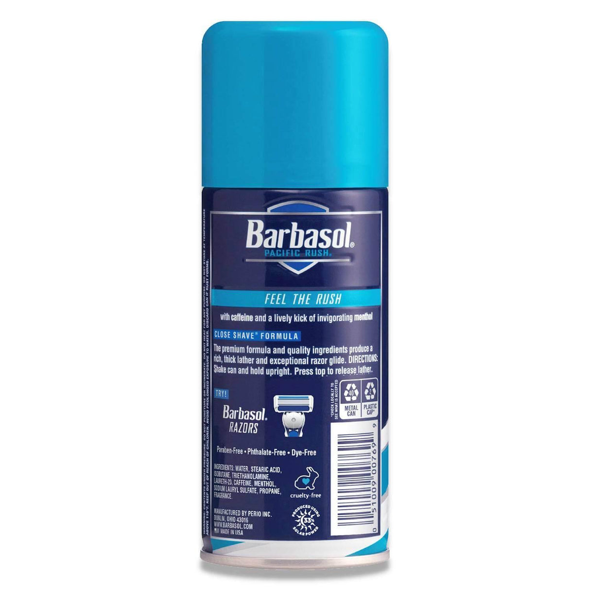 Barbasol Pacific Rush Shaving Cream - 7 Oz - 6 Pack Contarmarket