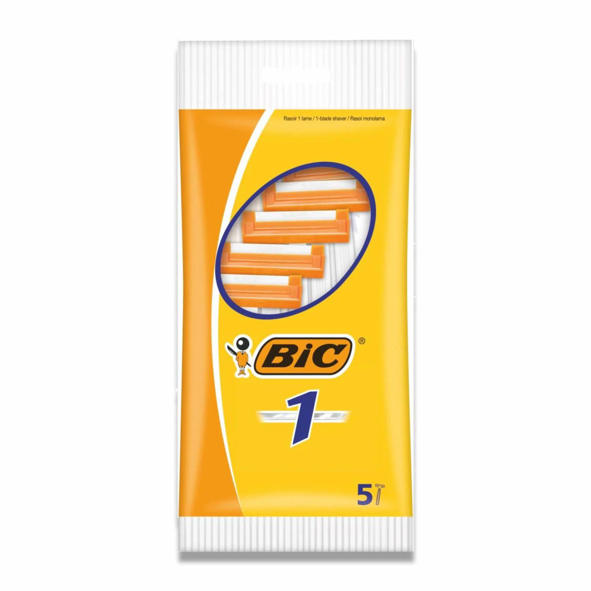 BIC -  Classic Disposable Razors for Normal Skin, 5 Count  - 40 Pack