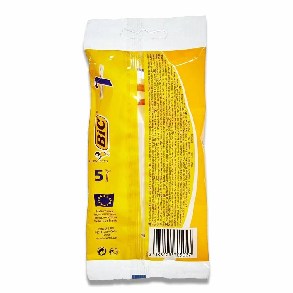 BIC -  Classic Disposable Razors for Normal Skin, 5 Count  - 40 Pack