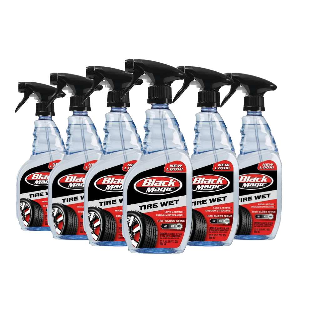 Black Magic - BM23 Professional Tire Dressing, Trigger Spray - 23 Oz - 6 Pack