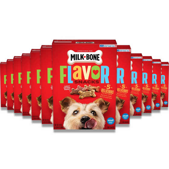 Milk-Bone - Flavor Snacks Dog Treats Small, Medium - 24 Oz - 12 Pack | Milk-Bone - Pet Supplies