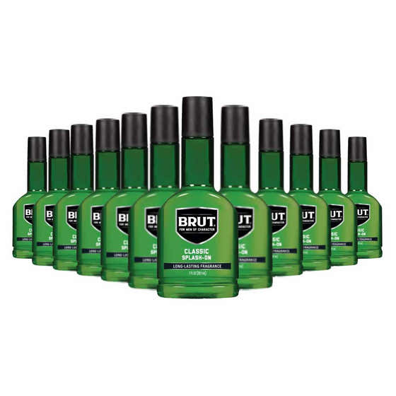 Brut - Classic Scent Splash-On Men's Lotion  7.0 Fl oz  - 12 Pack | Brut - member5%