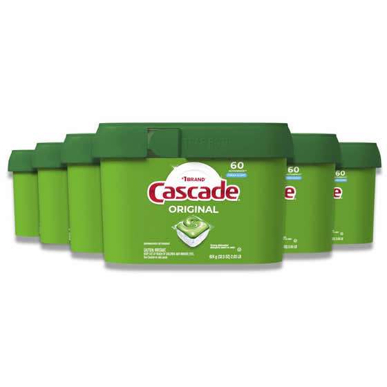 Cascade - ActionPacs Fresh Scent Dishwasher Detergent - 60 Ct ea - 6 Pack | cascade - Household - Wholesale