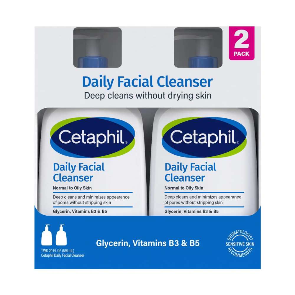 Cetaphil Daily Facial Cleanser - 20 fl Oz - 2 Pack