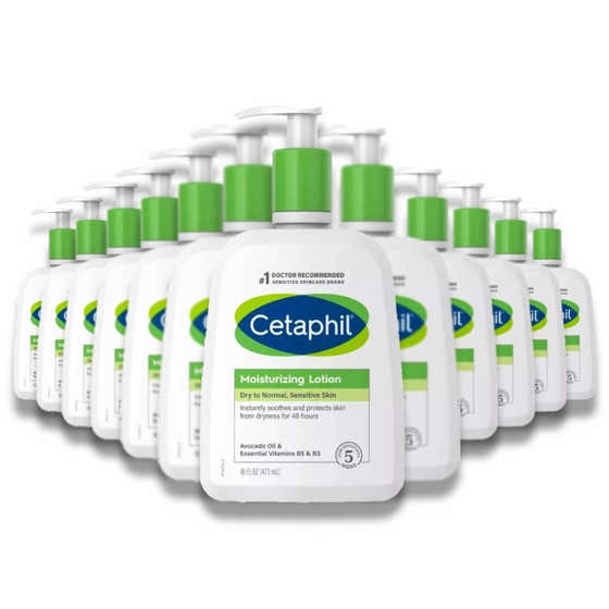 Cetaphil - Dry-Normal Sensitive Moisturizing Lotion 16 oz - 12 Pack - Cetaphil Moisturizing Lotion - 16 oz - 12 Pack Conta...