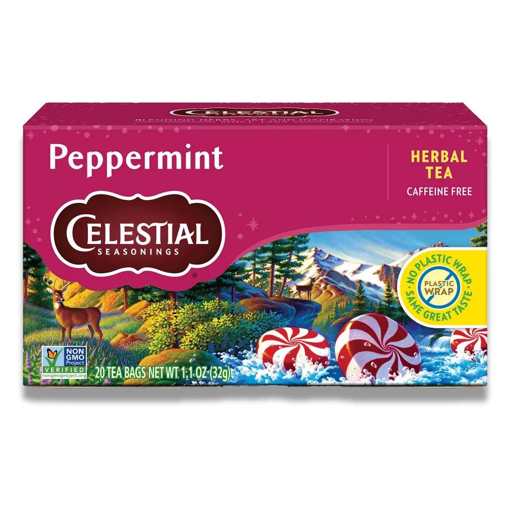 Celestial Seasonings - Peppermint Herbal Tea - 20 Ct - 6 Pack