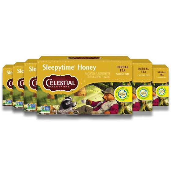 Celestial Seasonings - Herbal Tea, Sleepytime, Honey  - 20 Ct - 6 Pack | Celestial Seasonings - member5%
