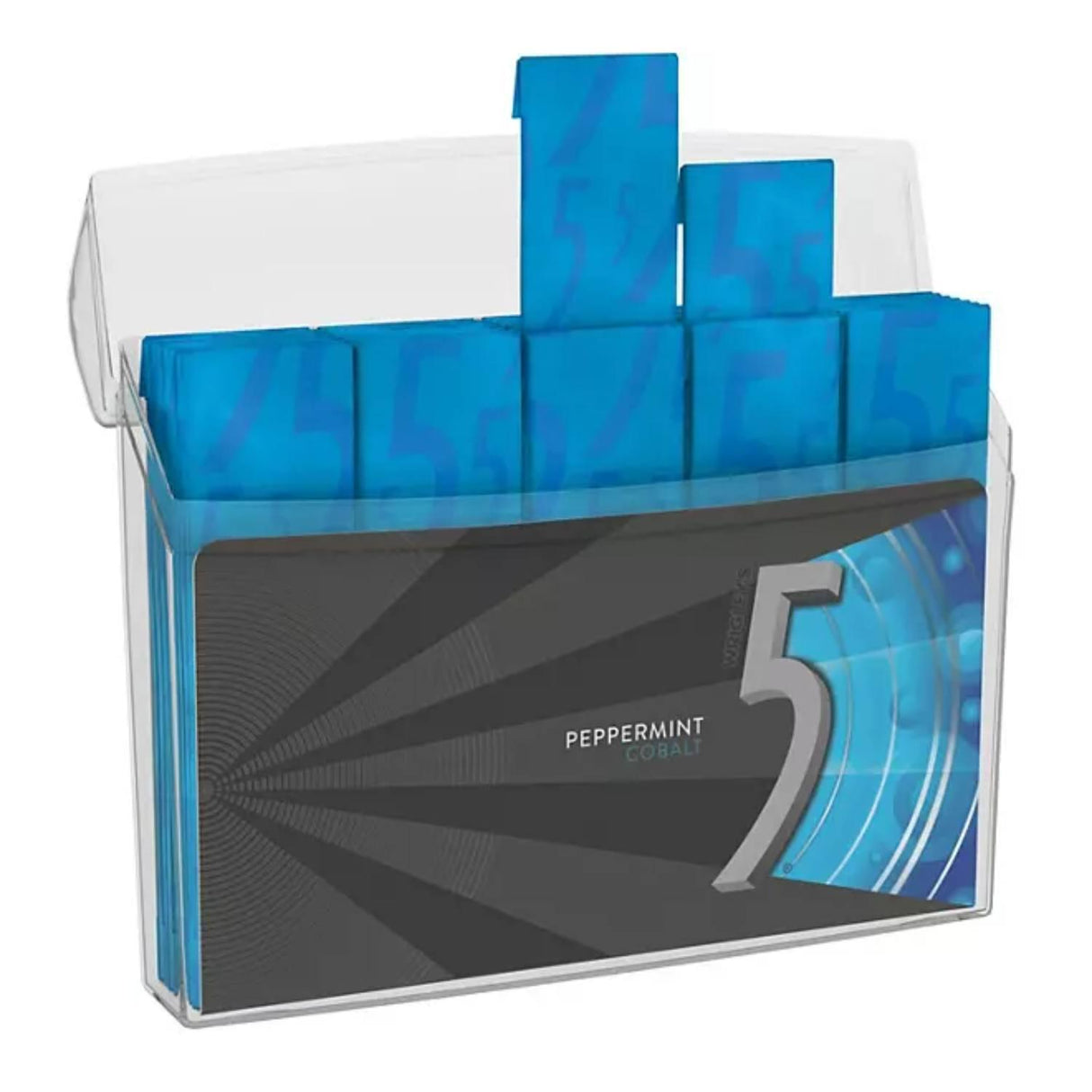 Wrigley's 5 Gum - Peppermint Cobalt Flavor, 35 Pieces per Pack, 6 Pack Bulk Set