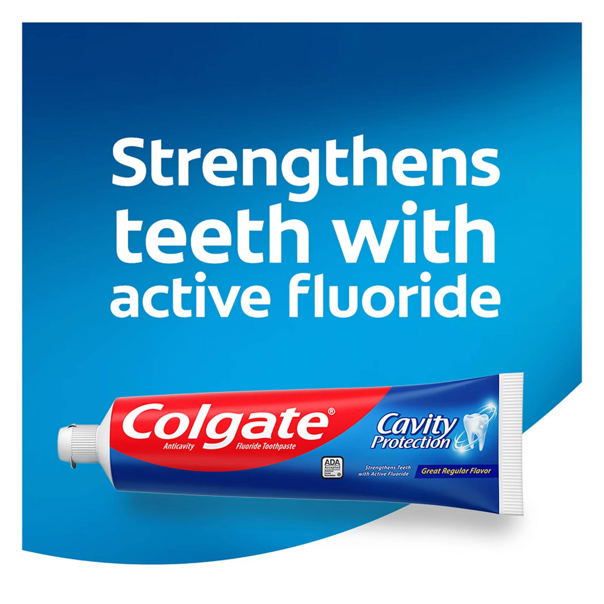 Colgate - Cavity Protection Toothpaste with Fluoride Regular 8 oz ae - 5 Value Pack -