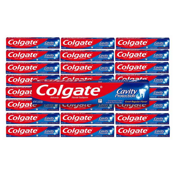 Colgate Cavity Protection Toothpaste, Regular (Great Regular Flavor), 2.5 oz - 24 Pack | Colgate - Oral Care Wholesale
