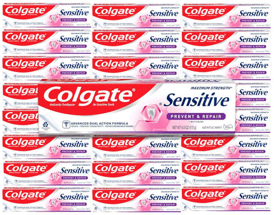 Colgate - Sensitive Toothpaste, Prevent and Repair - 6 oz - 24 Pack - Colgate Sensitive Toothpaste - 6 oz, Prevent and Rep...