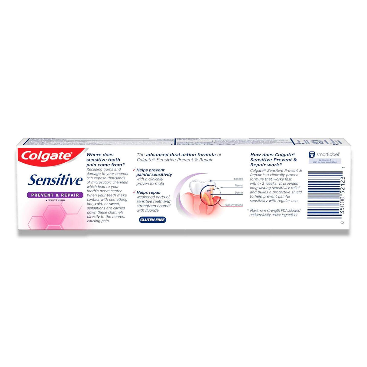 Colgate Sensitive Toothpaste - 6 oz, Prevent and Repair, 24 Pack Contarmarket