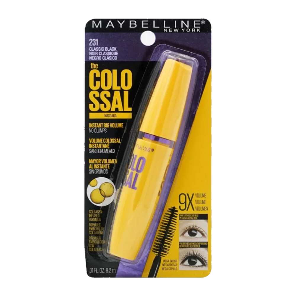 Maybelline - The Colossal Volum Express Mascara, # 231 Classic Black by for Women - 0.31 Oz - 12 Pack