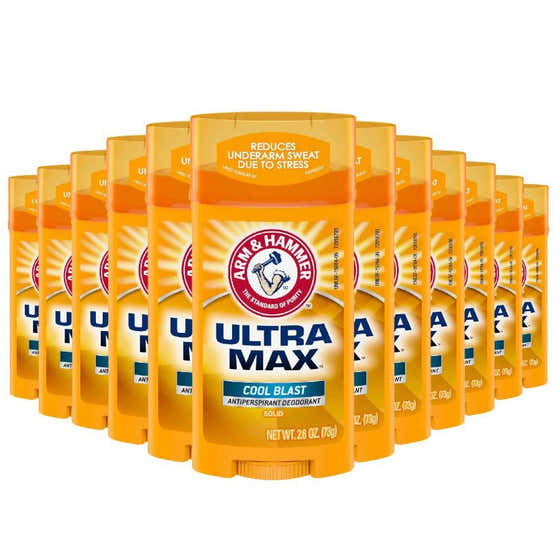 Arm & Hammer  Deodorant UltraMax Solid Cool Blast  - 2.6 Oz - 12 Pack | Arm & Hammer - Deodorants & Antiperspi...