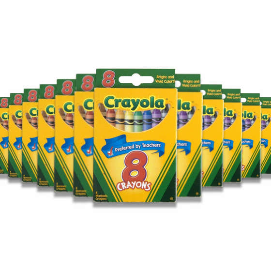 Crayola - Classic Color Nontoxic Crayons Assorted - 8 Ct - 48 Pack | Crayola - School & Office Supplies - Wholesale
