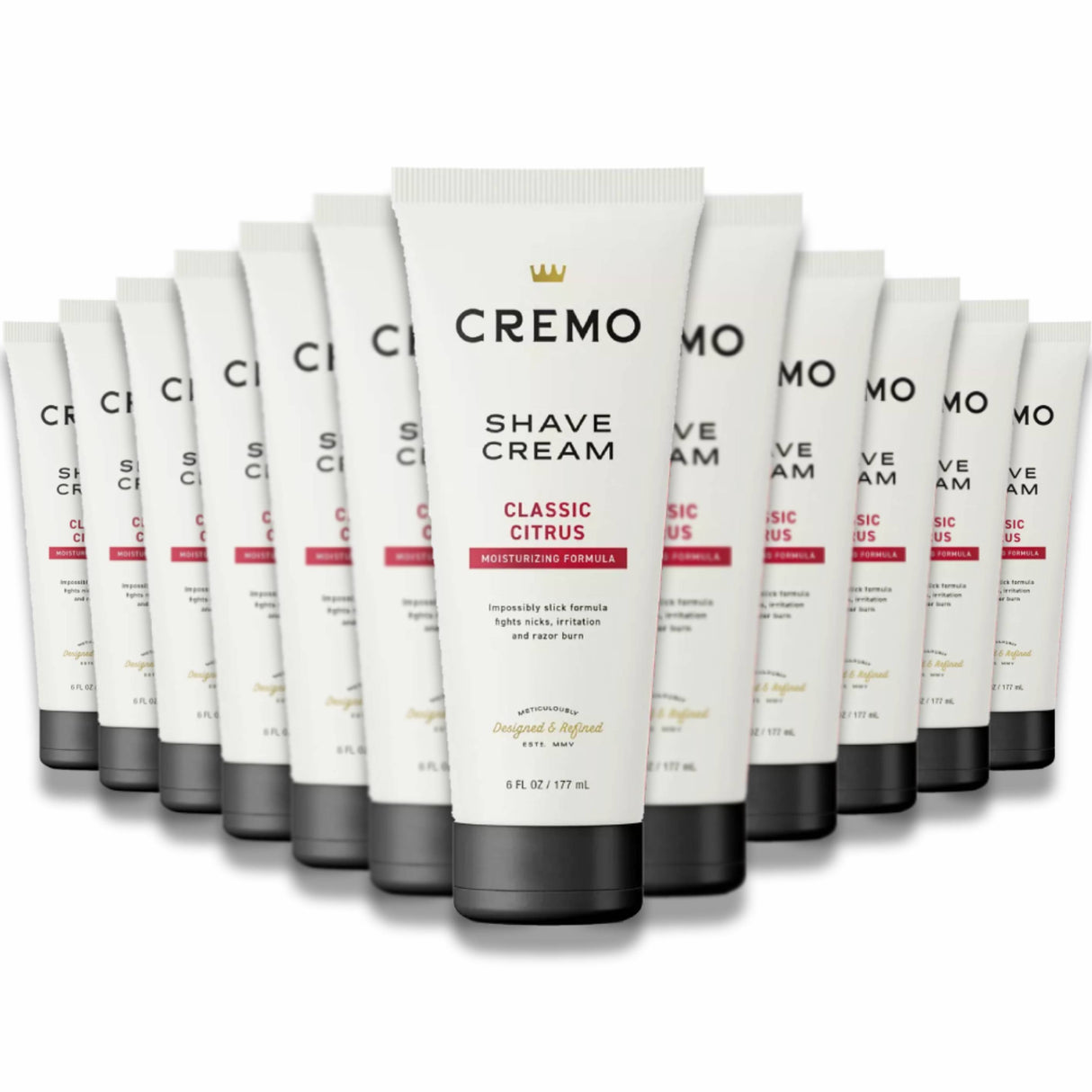 Cremo - Concentrated Mens Shave Cream 6 Fl Oz Classic Citrus Scent- 6 Oz - 48 Pack