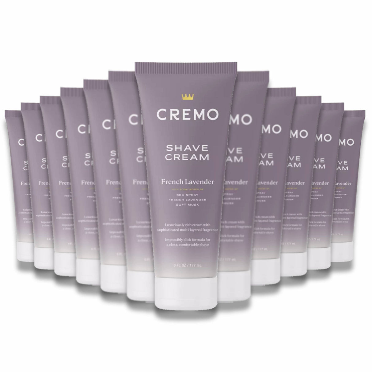 Cremo - Astonishingly Superior Shave Cream French Lavender 6 Fl Oz - 12 Pack