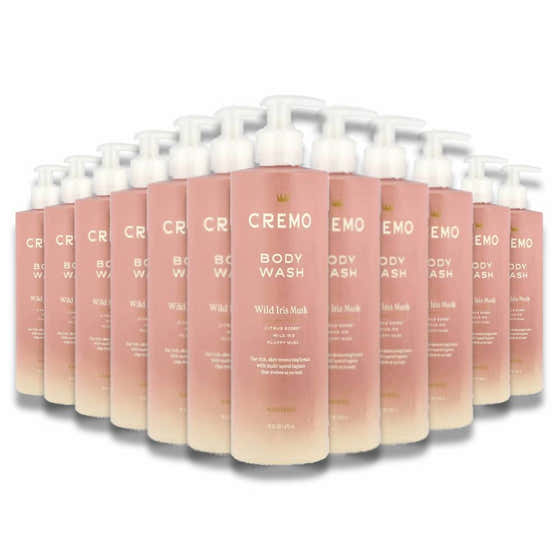 Cremo - Body Wash, Wild Iris and Musk  - 16 Oz - 12 Pack | Cremo - Soap Wholesale