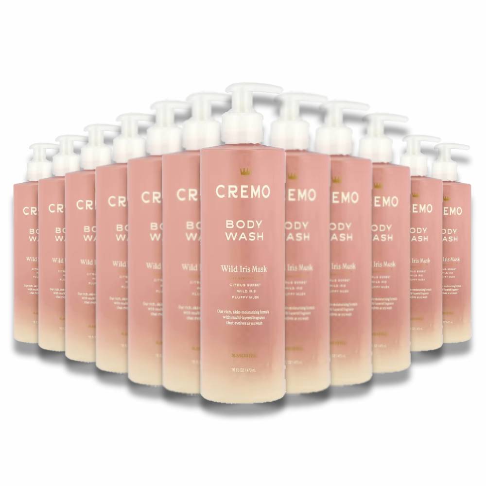 Cremo - Body Wash, Wild Iris and Musk  - 16 Oz - 12 Pack