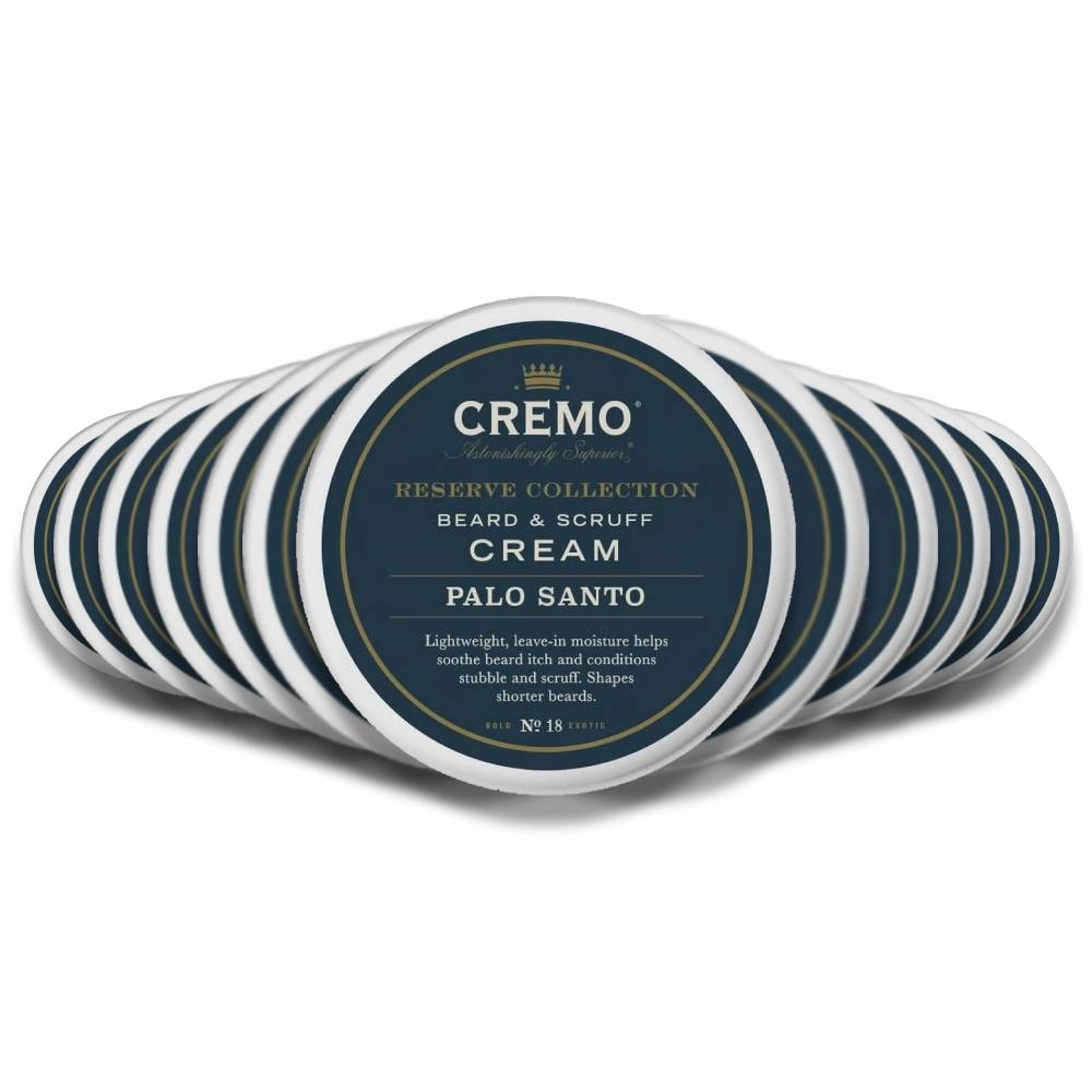 Cremo - Reserve Collection Beard and Scruff Cream, Palo Santo  4 Oz - 12 Pack