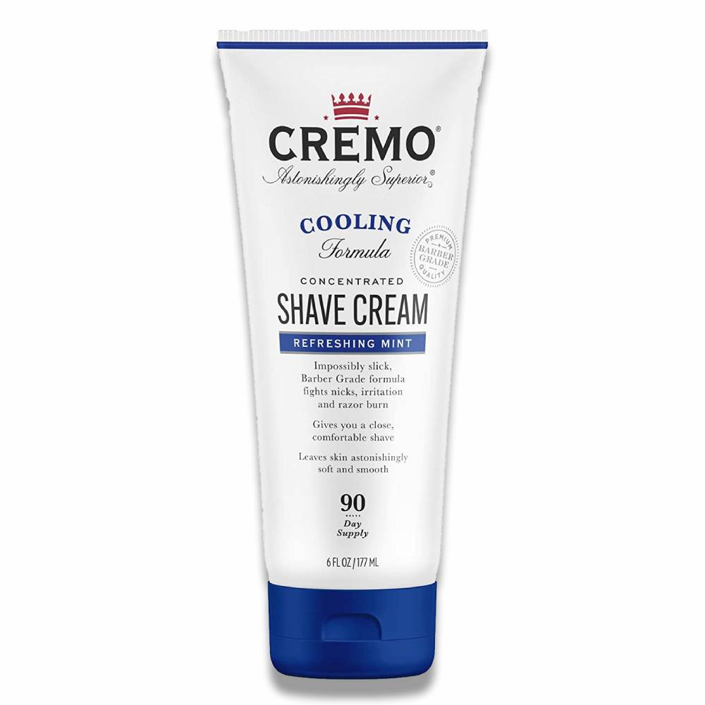 Cremo - Concentrated Mens Shave Cream 6 Fl Oz Cooling Formula Refreshing Mint Scent - 12 Pack