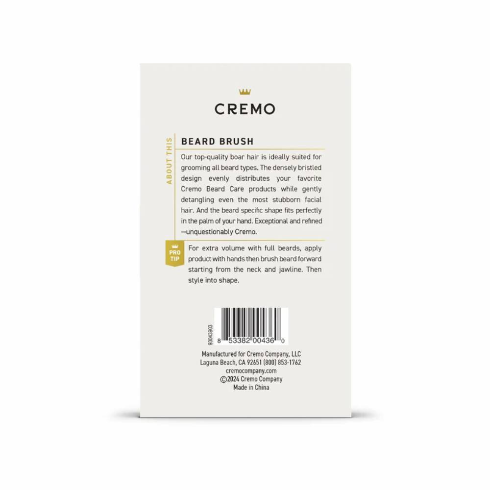 Cremo - Beard Brush, Boar Hair Bristle - 1 Ct Each - 12 Pack