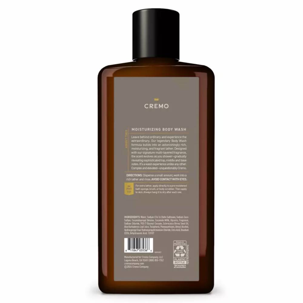 Cremo - Vintage Suede Body Wash - 16 Oz - 12 Pack
