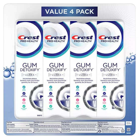 Crest - Gum Detoxify Ultra Toothpaste - 4.7 Oz - 4 Pack | Crest - Crest