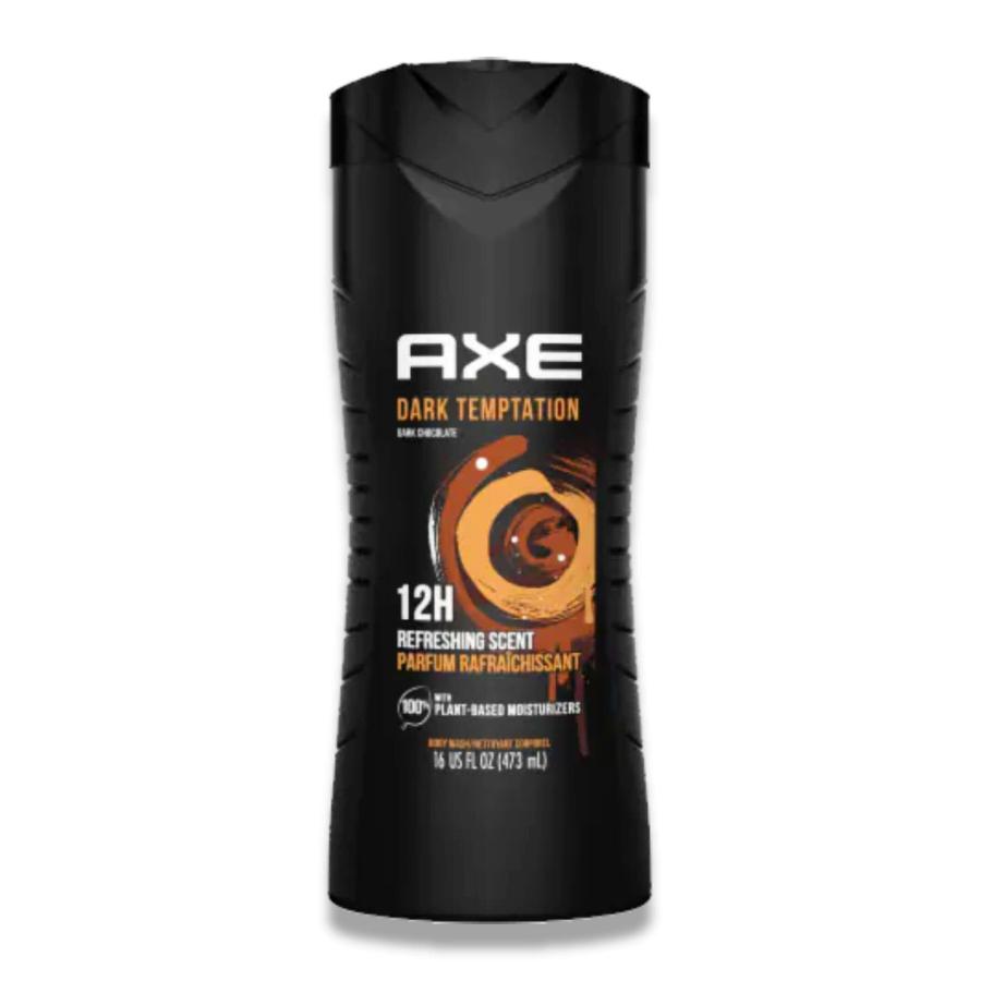 Axe - Dark Temptation Men's Body Wash Liquid 16 oz - 4 Pack