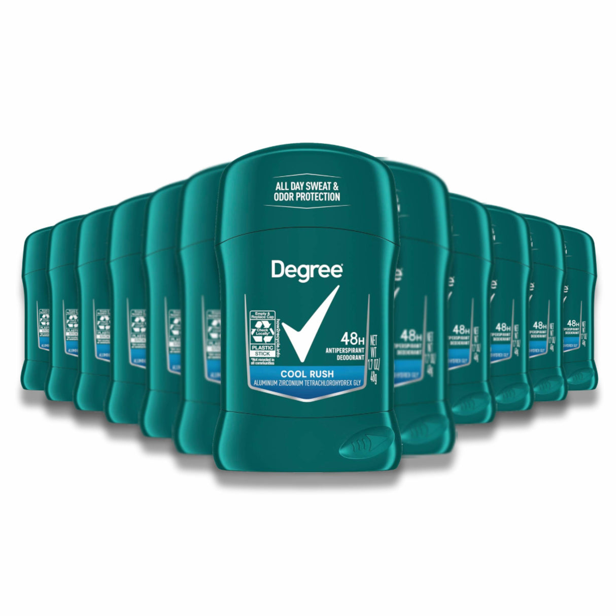 Degree Men Cool Rush Antiperspirant Deodorant, 1.7 oz - 12 Pack - Travel Size