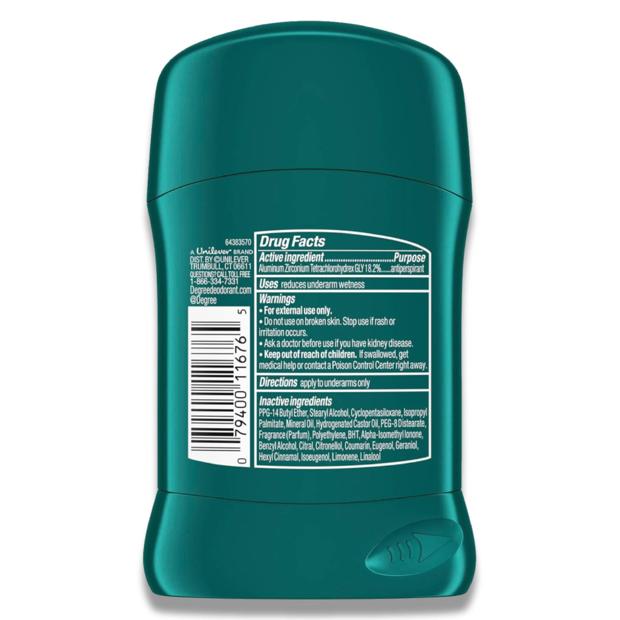 Degree Men Cool Rush Antiperspirant Deodorant, 1.7 oz - 12 Pack - Travel Size