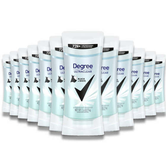 Degree Women Black+White UltraClear Antiperspirant Deodorant Stick, 2.6 oz - 12 pack | Degree - Deodorant Wholesale