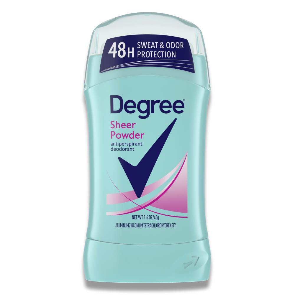 Degree Women Sheer Powder Deodorant Invisible Solid 1.6 Oz - 12 Pack