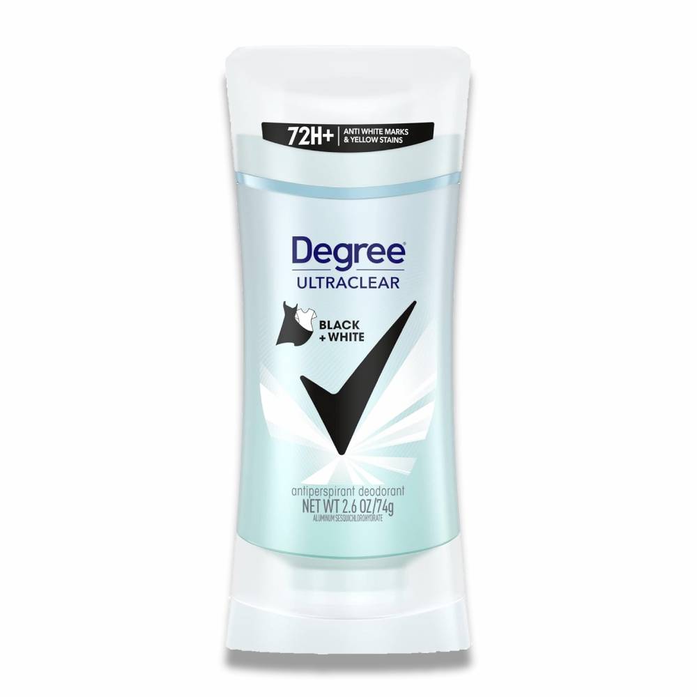 Degree Women Black+White UltraClear Antiperspirant Deodorant Stick, 2.6 oz - 12 pack