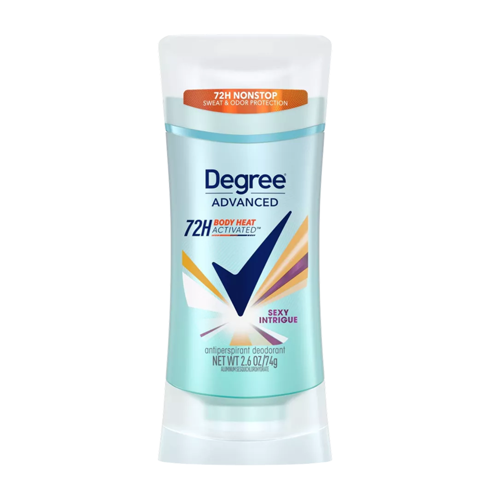 Degree - Antiperspirant & Deodorant Stick, Advanced Motionsense Sexy Intrigue - 2.6 Oz - 12 Pack