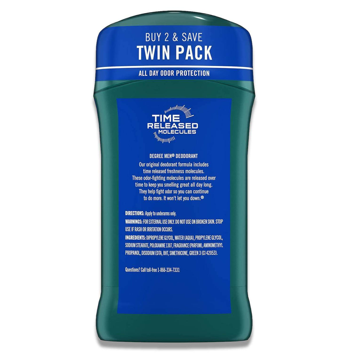 Degree Men Deodorant - Extra Fresh, Arctic Edge, 3 Oz - 6 Pack (Twin Pack) Contarmarket