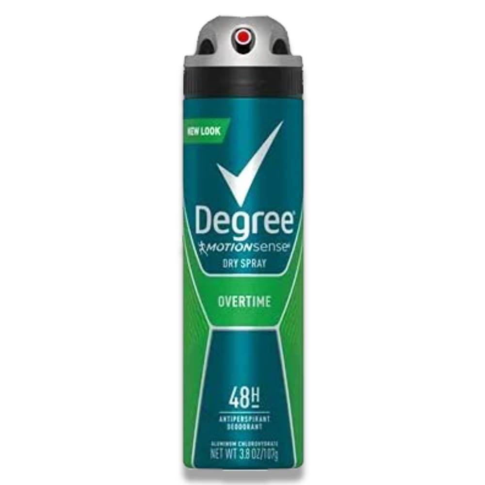 Degree Men Antiperspirant - Dry Spray Overtime, 3.8 Oz - 12 Pack Contarmarket