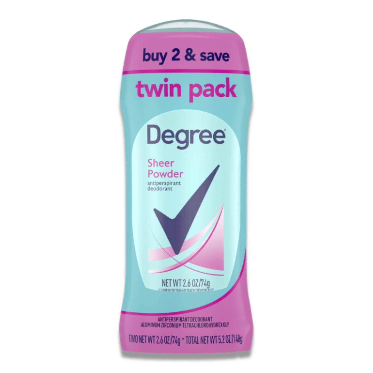 Degree Original Antiperspirant - Sheer Powder, 2.6 Oz - 6 Pack (2) Contarmarket