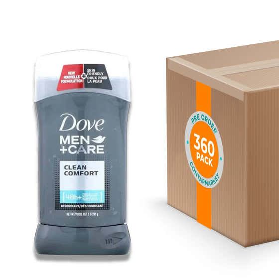 Dove Men + Care, Deodorant Solid, Clean Comfort  3 Oz - 360 Pack | Dove - member5%