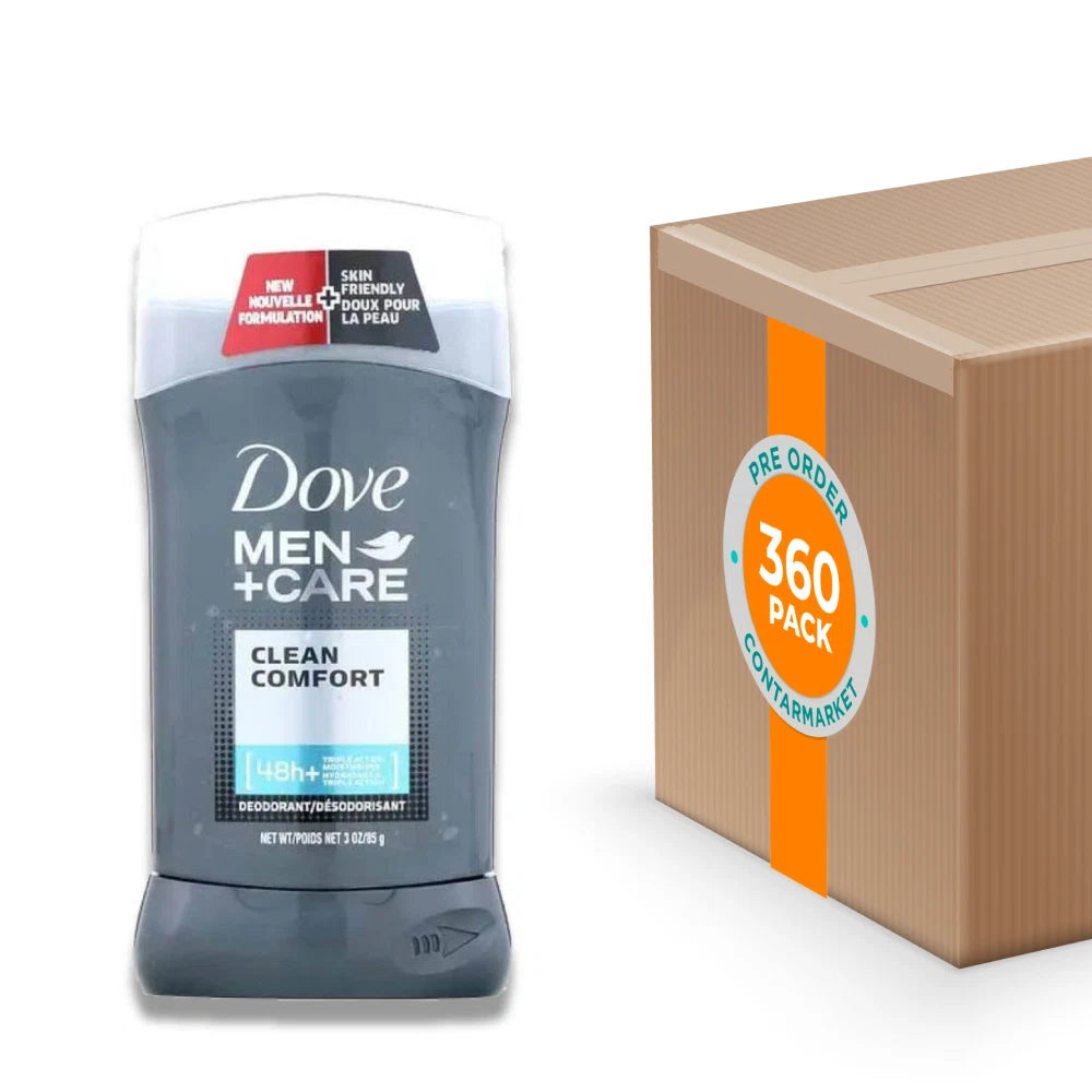 Dove Men + Care, Deodorant Solid, Clean Comfort  3 Oz - 360 Pack
