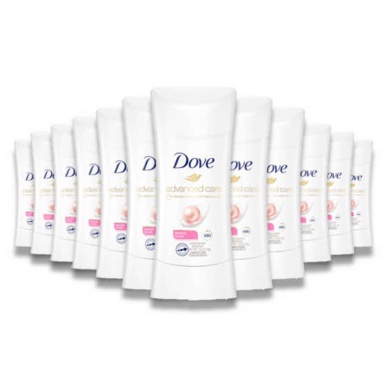 Dove -Advanced Care, 48h Antiperspirant Deodorant, Beauty Finish - 2.6 Oz - 12 Pack | Dove - Deodorant Wholesale