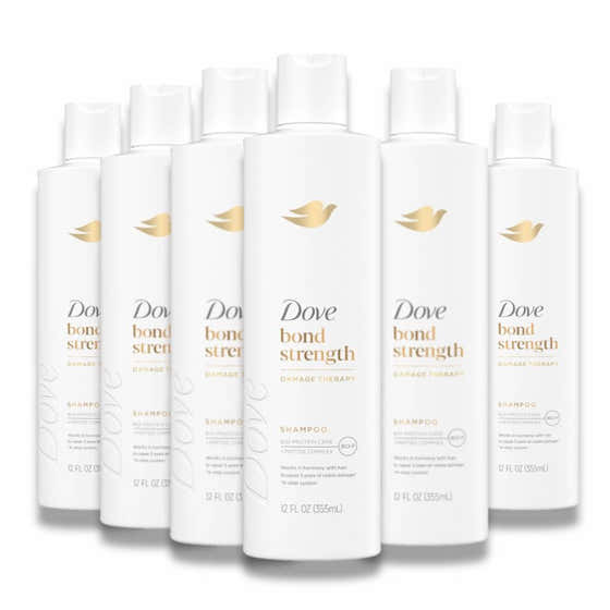 Dove - Beauty Bond Strength Peptide Complex Hair Care Shampoo - 12 Oz - 6 Pack | Dove - Hair Care Wholesale