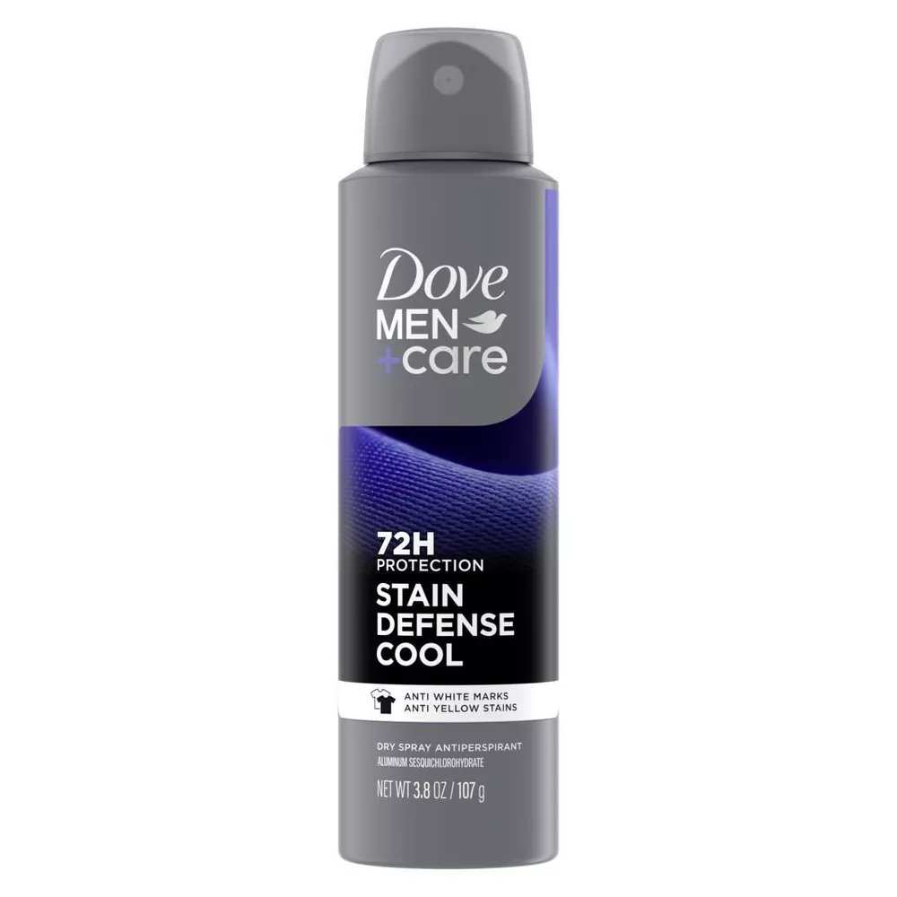 Dove -  Men+Care 72-Hour Stain Defense Dry Spray Antiperspirant  Deodorant Cool - 3.8 Oz - 12 Pack