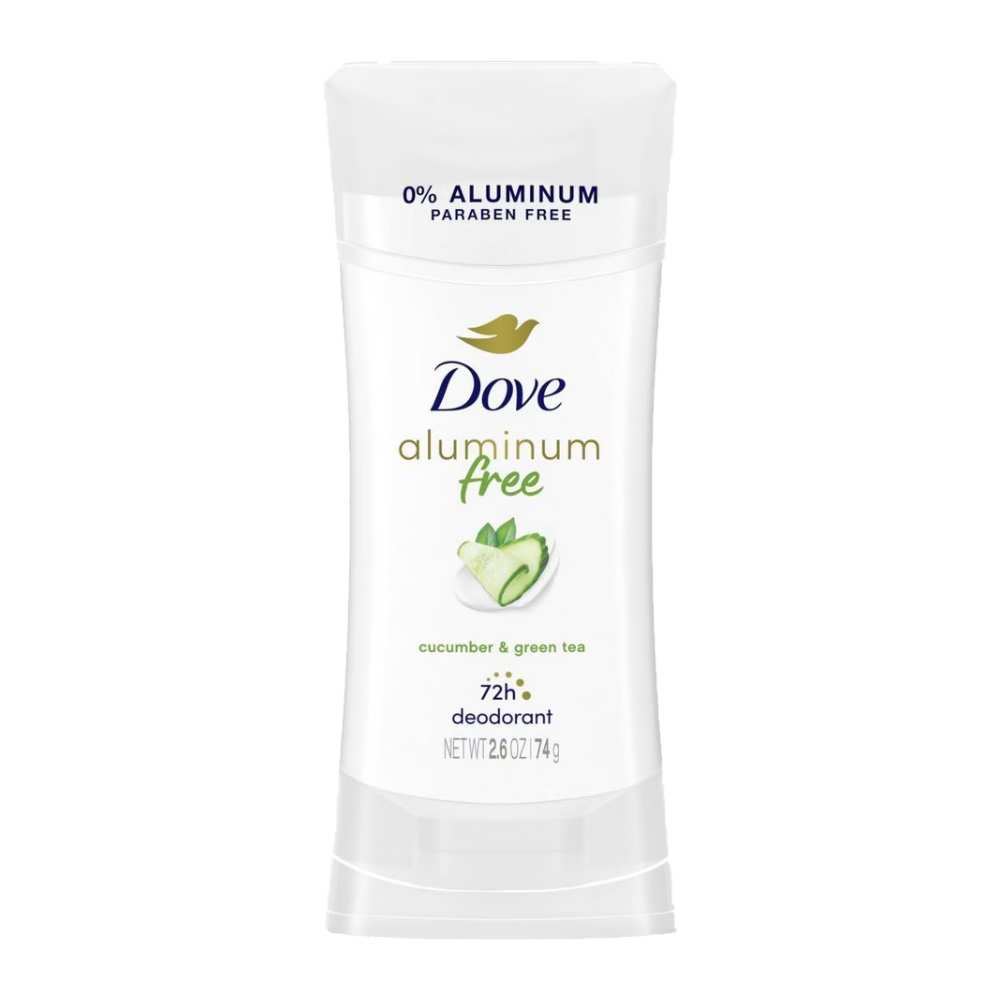 Dove - Beauty Cucumber & Green Tea Solid Deodorant Stick, Aluminum-Free - 2.6 Oz - 12 Pack