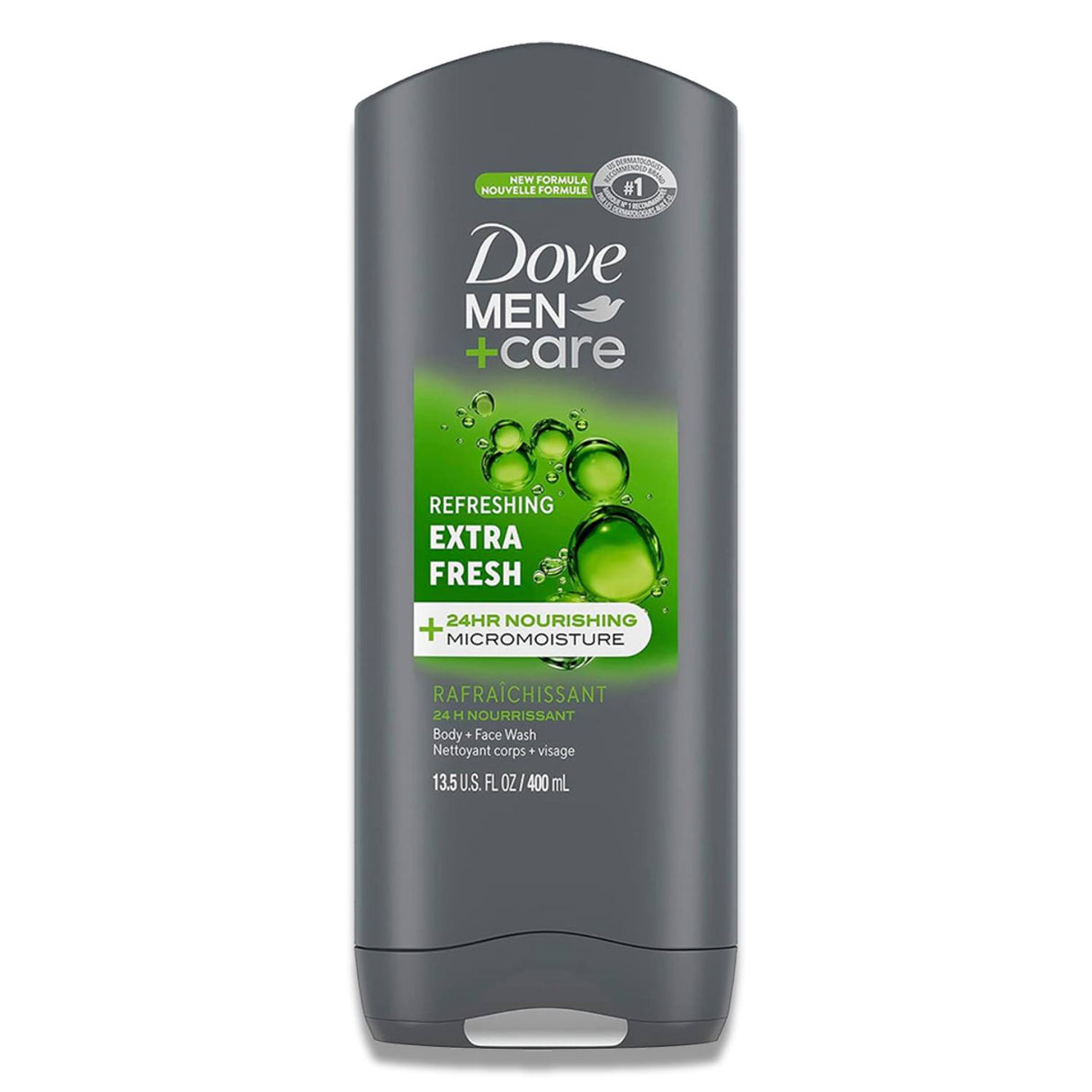Dove Men +Care Body Wash Extra Fresh 13.5 oz/ 400 ml- 6 Pack