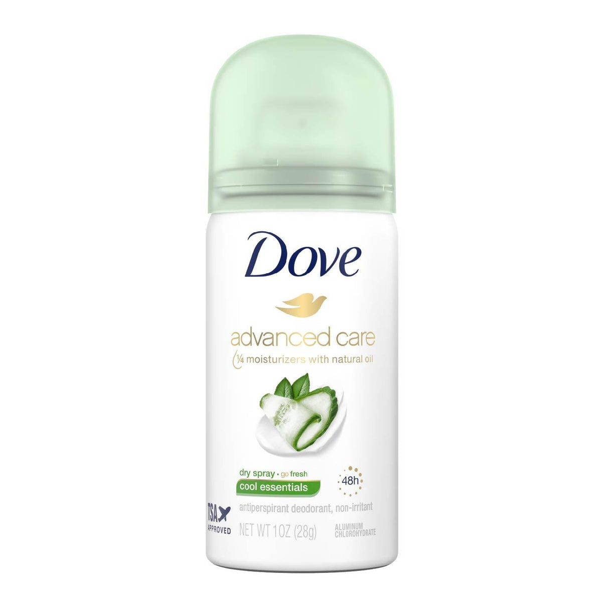 Dove Go Fresh Dry Spray Cool Essentials Antiperspirant 1 oz - 24 Pack - Travel Size